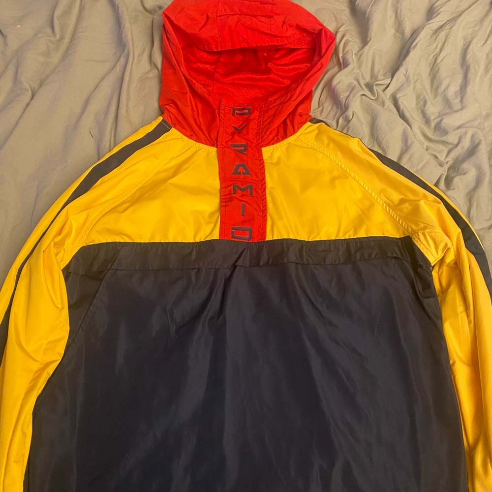 RARE Black Pyramid Windbreaker